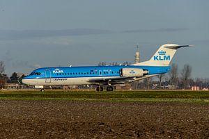 KLM Cityhopper Fokker 70 mit dem Kennzeichen PH-KZA.