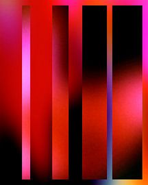 Louise - Abstract kleurverloop met geometrische vormen van Studio Bold