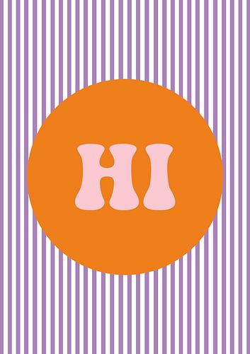 Hi - orange und lila Streifen von Bainai