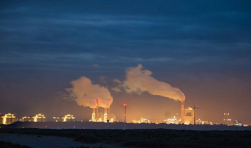De Maasvlakte in de nacht