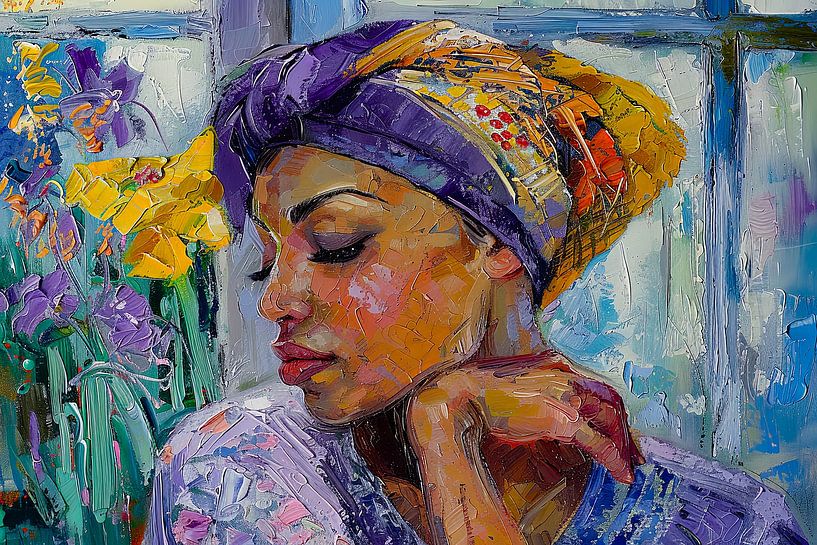 malerisches Bild einer Frau von Egon Zitter