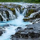 Bruarfoss Island von Menno Schaefer Miniaturansicht