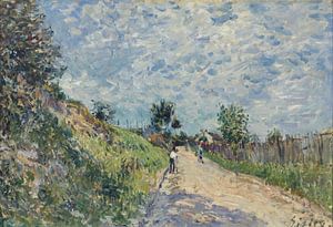 Alfred Sisley, Straße bergauf, 1870