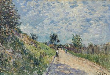 Alfred Sisley, Weg Bergopwaarts, 1870 van Atelier Liesjes
