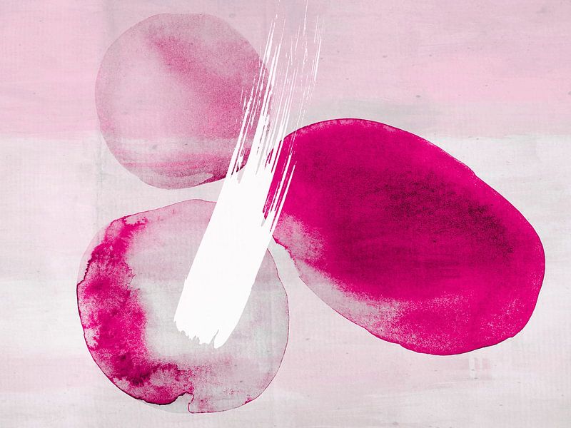 Skandinavischer Strand Magenta von Mad Dog Art