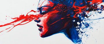 Artistic portraits with explosions of colour by Poster Art Shop