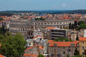 Die Stadt Pula in Kroatien