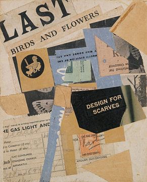 Kurt Schwitters - c 71 falling paper pieces (1946) sur Peter Balan