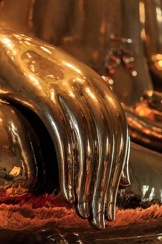 Massief gouden Boeddha in wat Traimit, Bangkok, Thailand