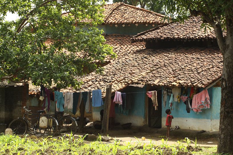 Traditionelles Haus in Madhya Pradesh von Cora Unk
