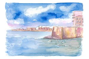 Ortigia Küstencharme von Siracusa an der Küste in Italien