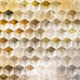 Scandinave rétro abstraction or sur Mad Dog Art