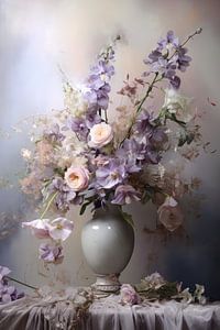 Nature morte Lilas - pastel