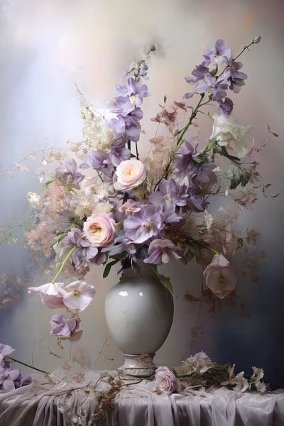 Still life Lilac - pastel by Your unique art