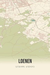 Alte Landkarte von Loenen (Gelderland) von Rezona