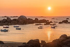 Sunset in Plounéour-Brignogan-Plage, Brittany by Christian Müringer