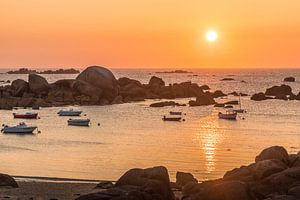 Sonnenuntergang in Plounéour-Brignogan-Plage, Bretagne