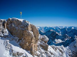 Summit cross on the Zugspitze by t.ART