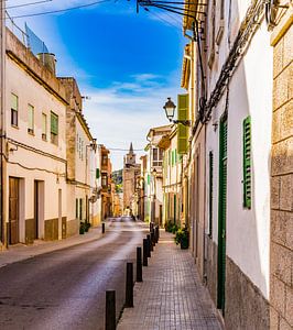 Straße in Felanitx auf Mallorca, Spanien Balearische Inseln