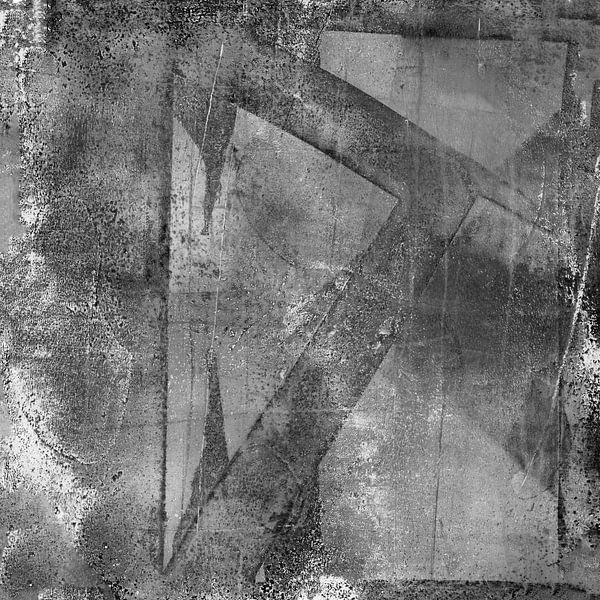Modern abstract black and white art no. 1 by Dina Dankers