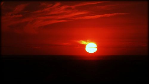 Sprookjesachtige zonsondergang 