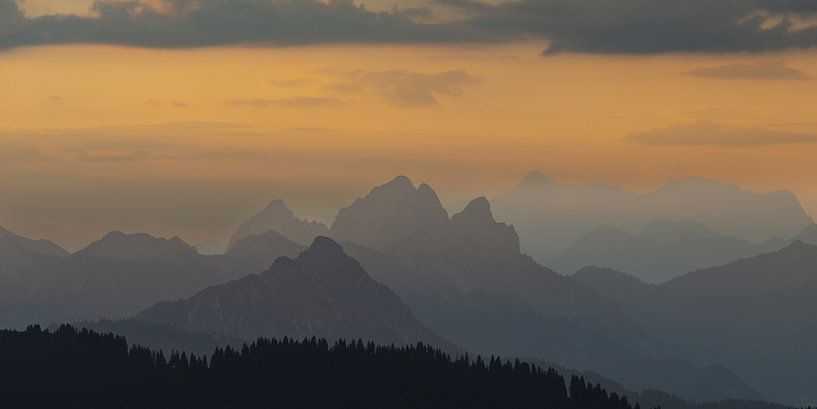 Sunrise, Tannheimer mountains by Walter G. Allgöwer