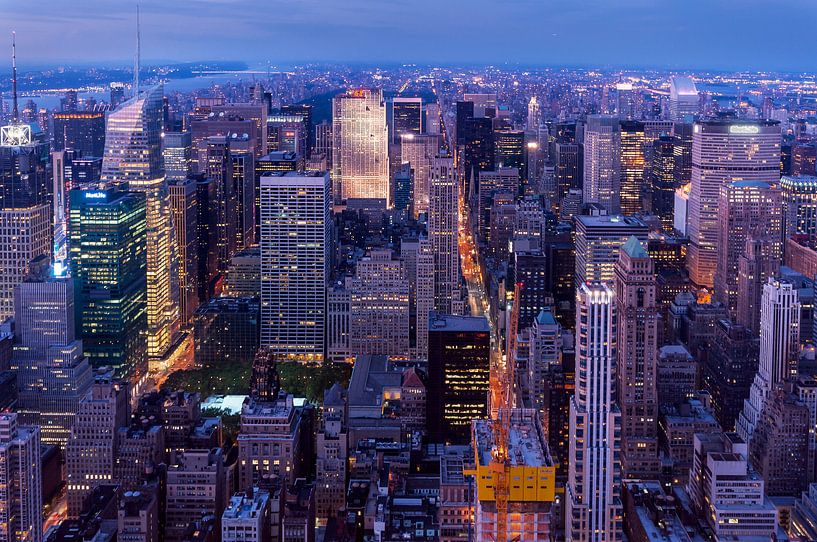 Midtown Manhattan zur blauen Stunde par Kurt Krause