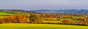 Panorama van de herfst in Limburg van Henk Meijer Photography
