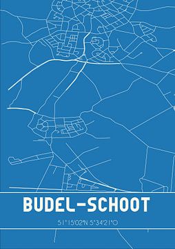 Blauwdruk | Landkaart | Budel-Schoot (Noord-Brabant) van Rezona