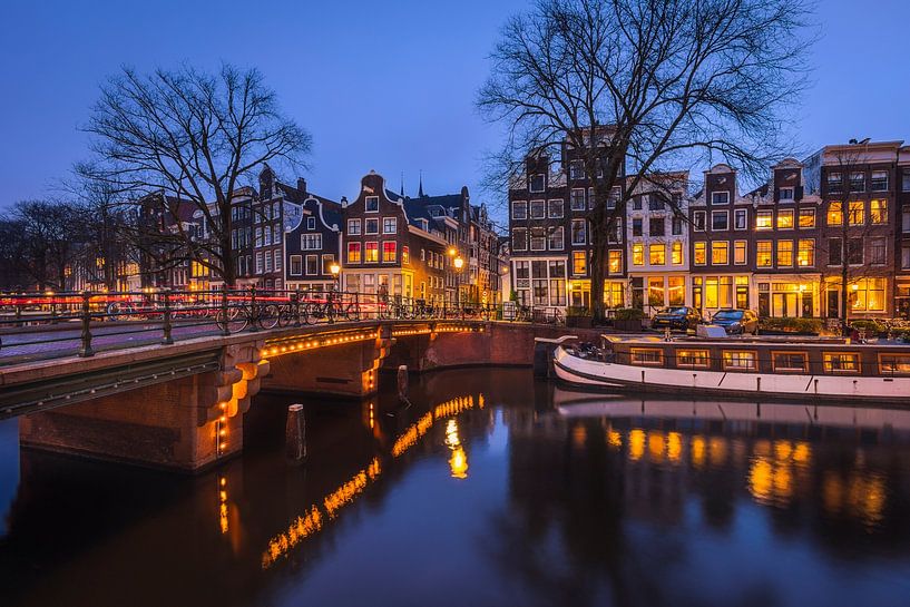 Corner of Brouwersgracht and Prinsengracht by Guido Graas