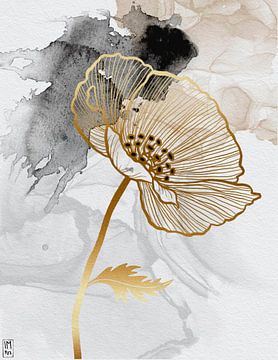 Golden poppy van Ingrid A.U. Motzheim