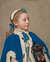 Maria Frederike van Reede-Athlone op zevenjarige leeftijd, Jean-Étienne Liotard - ca. 1755 van Het Archief thumbnail