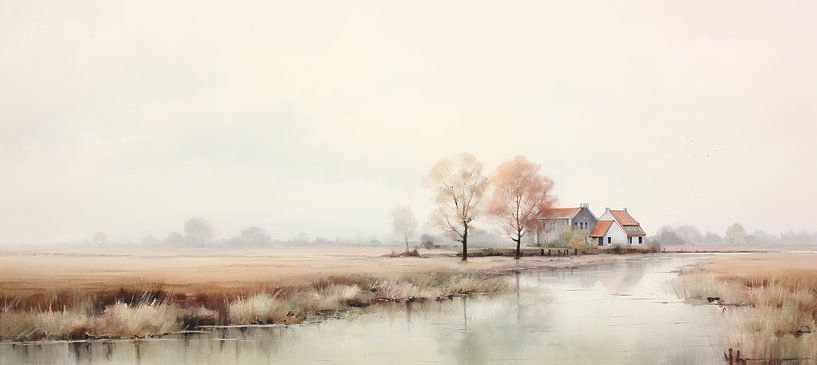 Ferme - Paysage | Ferme - Sérénité dans la nature par Studio des Fleurs