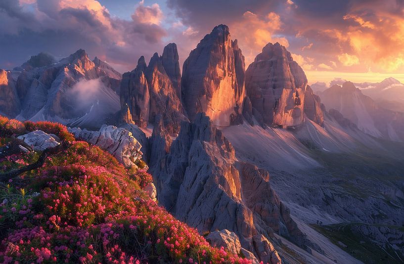 Dolomitenblick, atemberaubend von fernlichtsicht