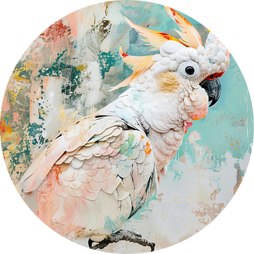 Schilderij Papegaai Abstract