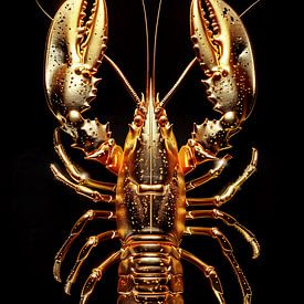 Lobster Luxe - Golden Lobster sur Marianne Ottemann - OTTI