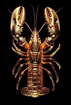 Lobster Luxe - Golden Lobster sur Marianne Ottemann - OTTI