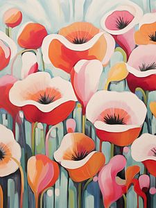 Mohnblumen abstrakt