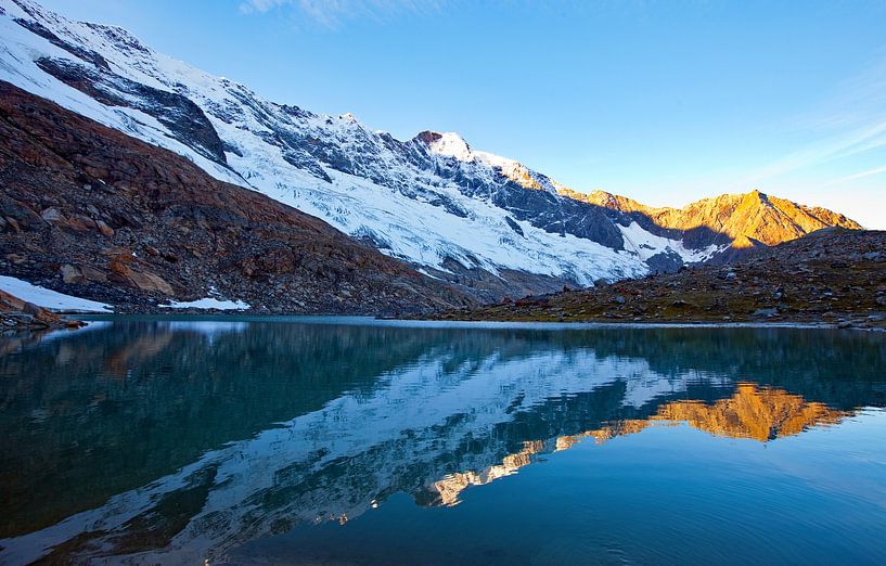 Reflection of Dreiherrn at the Eissee by Christa Kramer