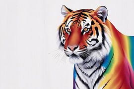 Rainbow tiger design by Imperial Art House