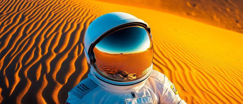 Astronaut in the desert - Futuristic by Poster Art Shop