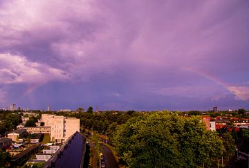Regenboog boven Eindhoven