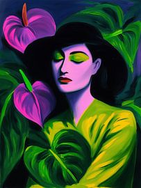 The Lover | Woman with Anthuriums