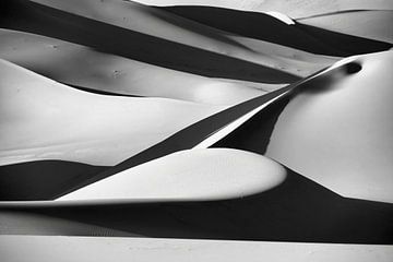 Algerien, in der Nähe von Djanet. Sahara-Wüste. Sanddünen.