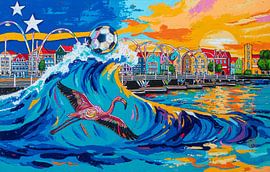 Fußball-WM 2026 | Rising Tide of Dreams von Happy Paintings / Renata Rolefes Art