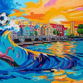 Coupe du monde de football 2026 | La vague montante des rêves sur Happy Paintings / Renata Rolefes Art