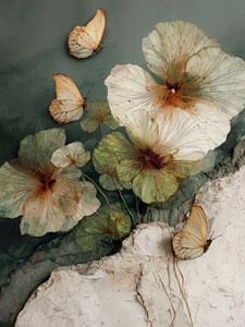 Schmetterlinge und Blumen