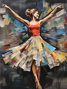 Papier Ballerina von Lin's Visions