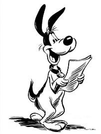 Kleine Hundekarikatur