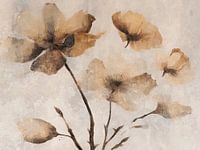 Japandi Fleurs sauvages Abstraction